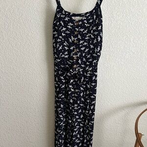 Loft bumblebee print jumpsuit